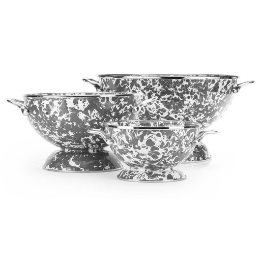 GYCOLS - Grey Swirl Set of Colanders  1