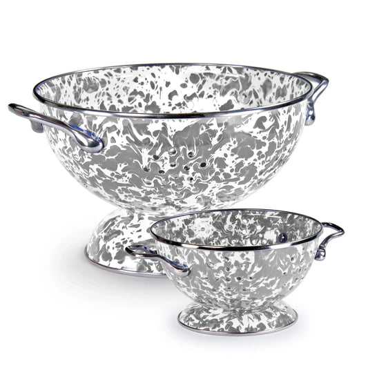 GYPLC - Grey Swirl Large And Petite Colanders  1