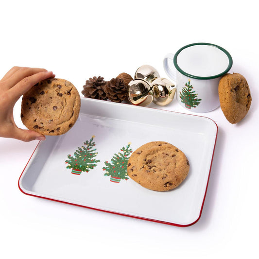 HS190RED-VCT - Helmsie x CCH Small Rectangular Tray, Christmas Trees - 2