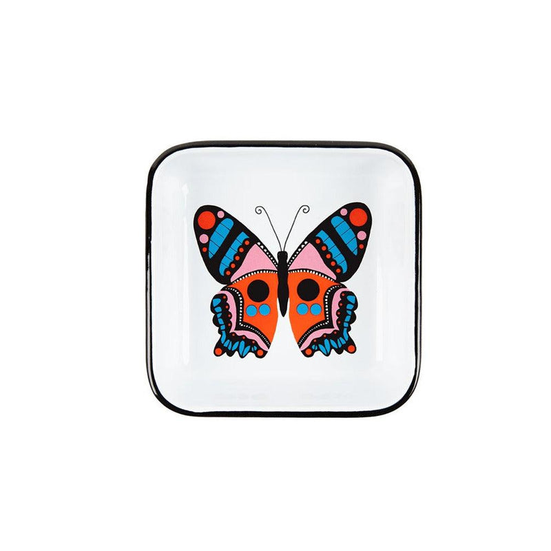 LG122BTFY-BLA - Lisa Congdon x CCH Small Square Tray, Butterfly - 1