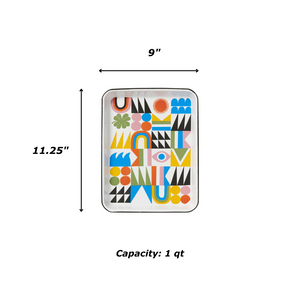 Lisa Congdon x CCH Small Rectangle Tray, Bright Side