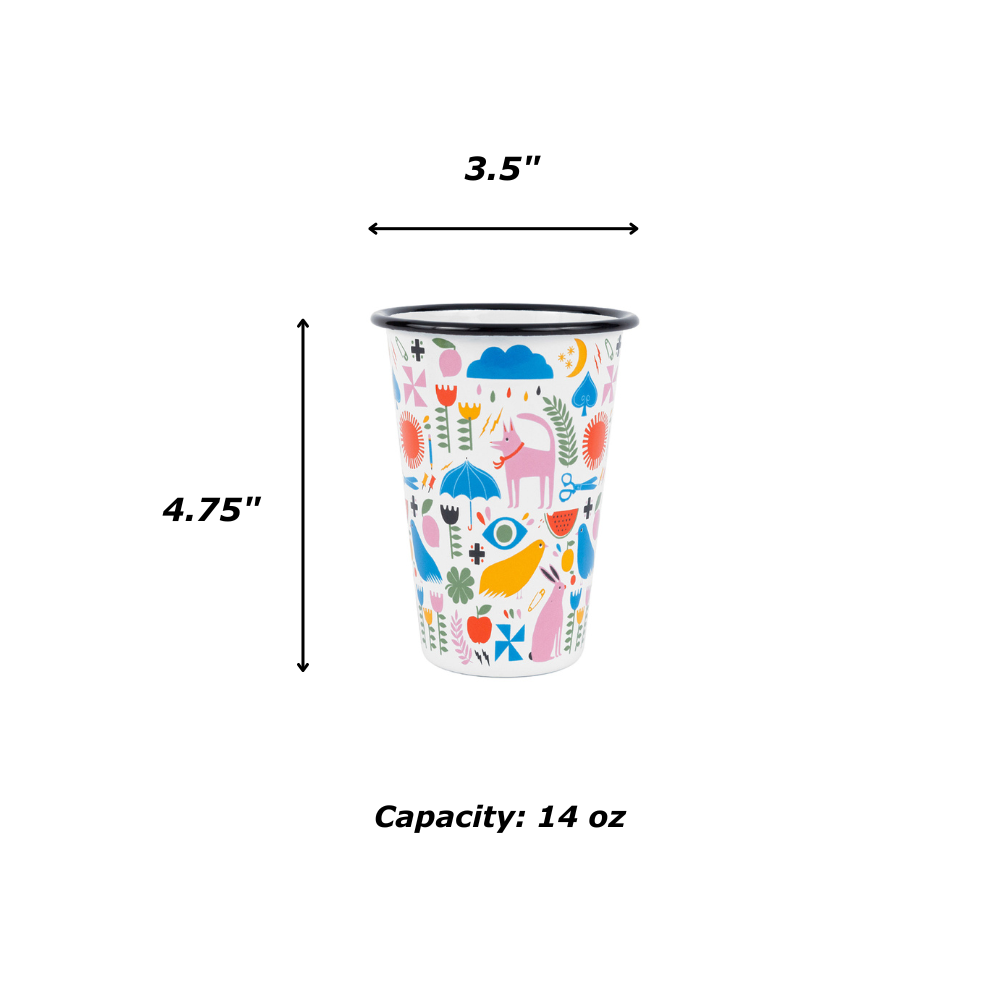 Lisa Congdon x CCH 14 oz Tumbler, Pink Dog