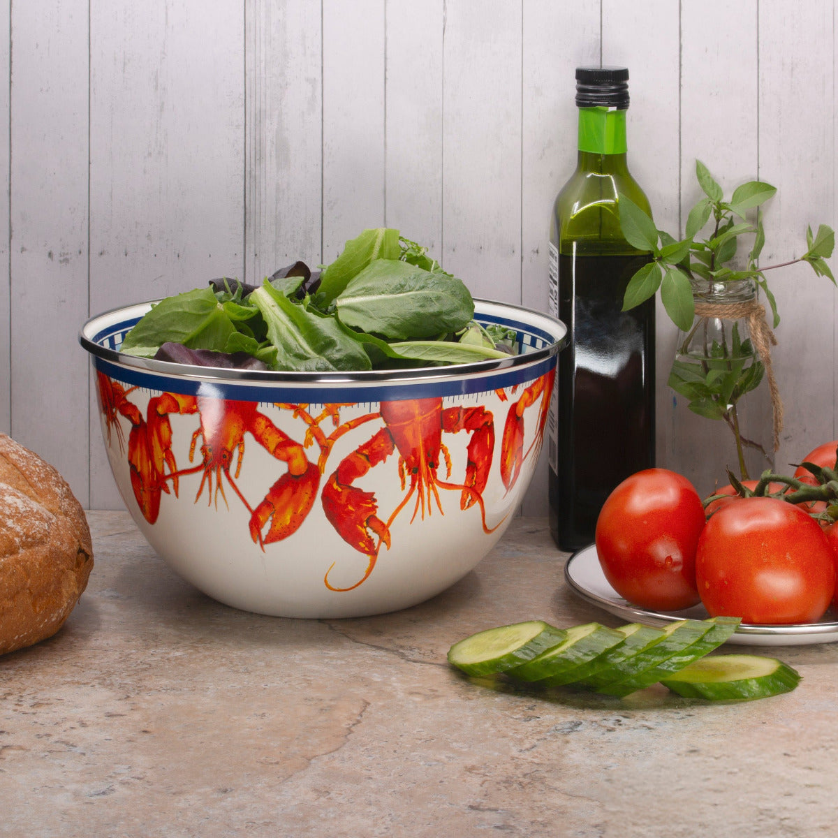 Lobster Large Salad Bowl - Serveware | Golden Rabbit – Crow Canyon
