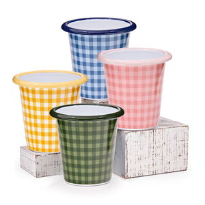 ecomposer-color-max mixed set, MAXH03PLD-MIX - Max Humphrey x CCH Plaid 10 oz Short Tumblers, Set of 4, Max Mixed Set