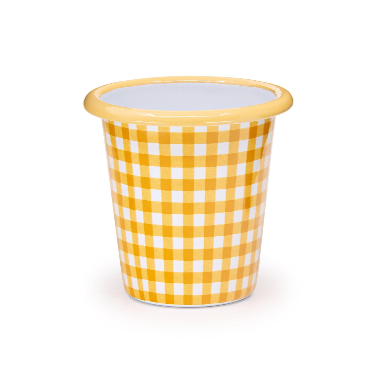 ecomposer-color-max yellow, MAXH03PLD-YEL-4 - Max Humphrey x CCH Plaid 10 oz Short Tumblers, Set of 4, Max Yellow