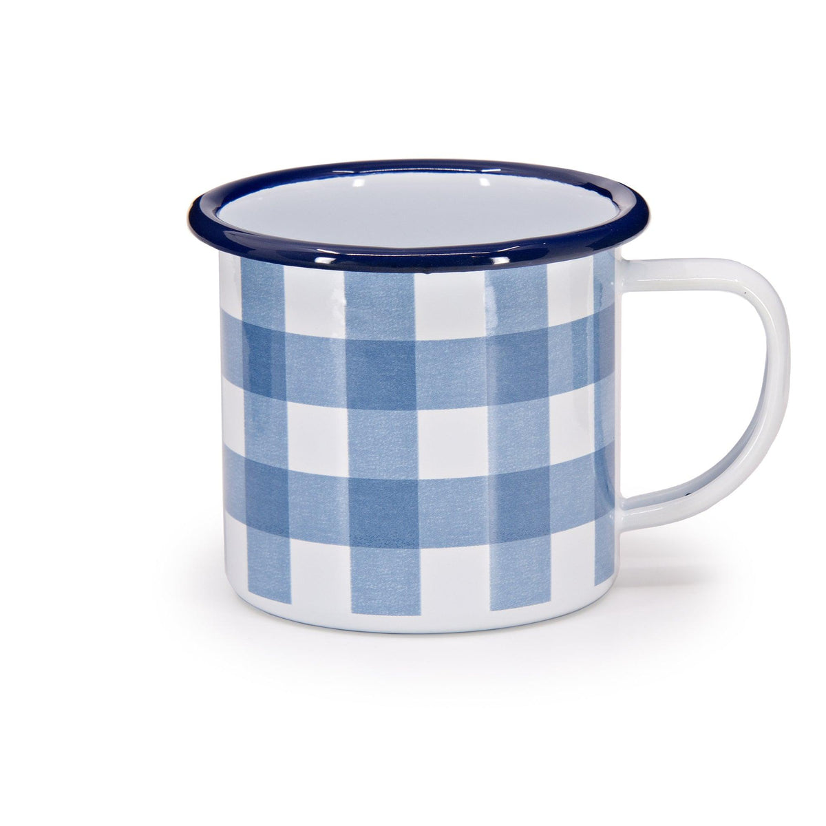 ecomposer-color-max blue, MAXH11GNG-BLU-4 - Max Humphrey x CCH Gingham 12 oz Mugs, Set of 4, Max Blue