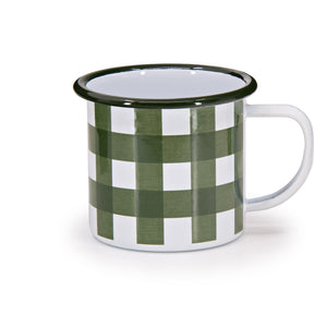 ecomposer-color-max green, MAXH11GNG-FGR-4 - Max Humphrey x CCH Gingham 12 oz Mugs, Set of 4, Max Green