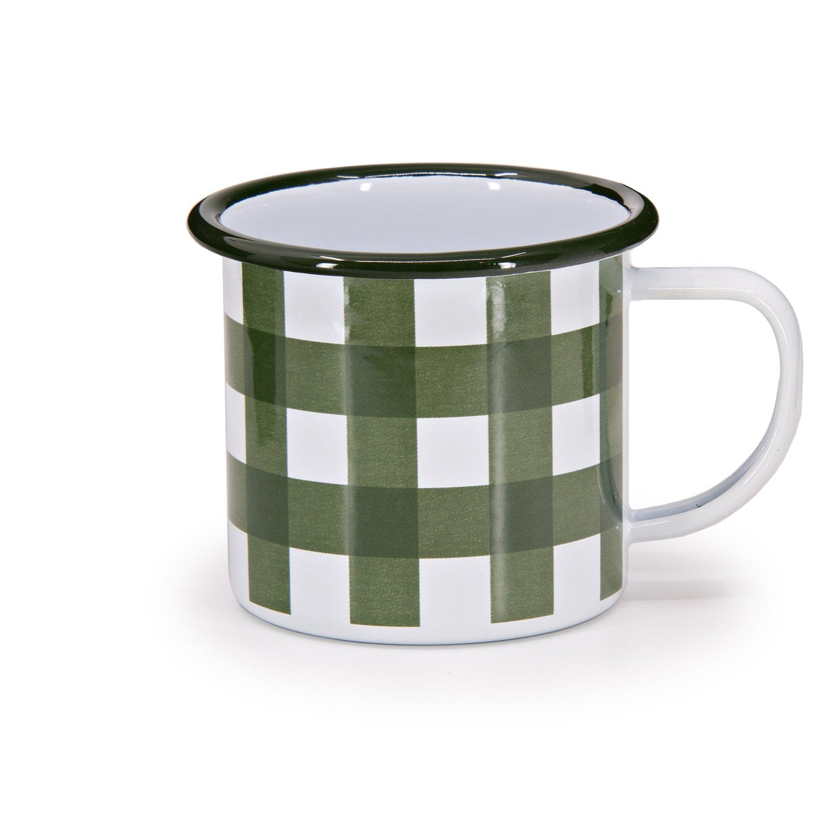 ecomposer-color-max green, MAXH11GNG-FGR-4 - Max Humphrey x CCH Gingham 12 oz Mugs, Set of 4, Max Green