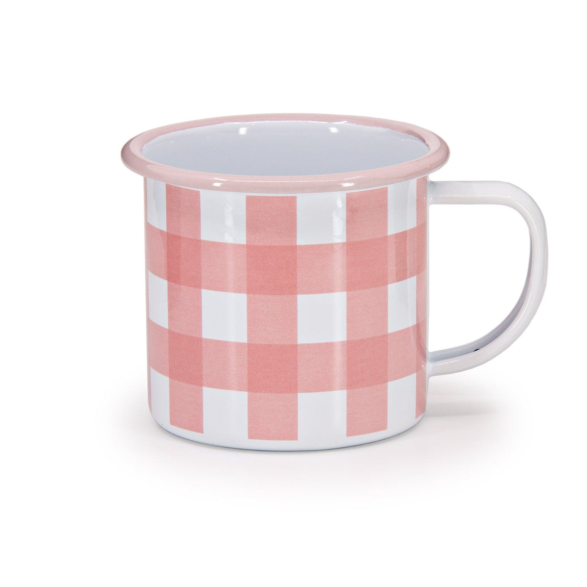 ecomposer-color-max pink, MAXH11GNG-PNK-4 - Max Humphrey x CCH Gingham 12 oz Mugs, Set of 4, Max Pink