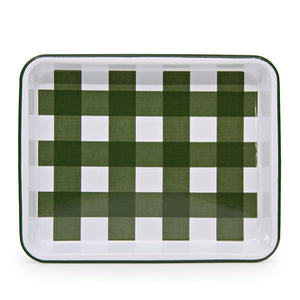 ecomposer-color-max green, MAXH190GNG-FGR - Max Humphrey x CCH Gingham Small Rectangle Tray, Max Green