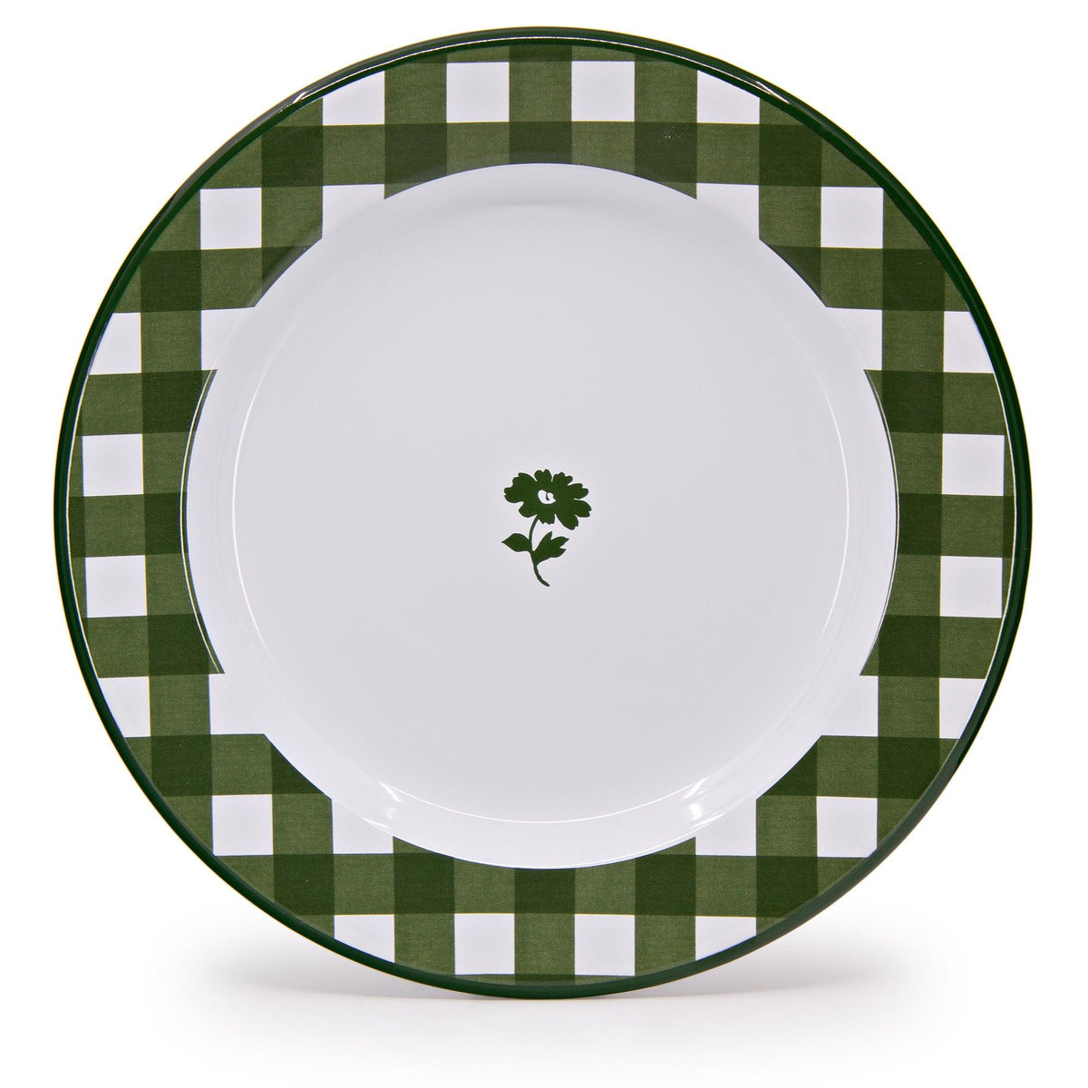 ecomposer-color-max green, MAXH20GNG-FGR-4 - Max Humphrey x CCH Gingham Dinner Plates, Set of 4, Max Green