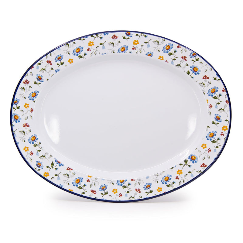 MAXH97FLW-BLU - Max Humphrey x CCH Flowers Small Oval Tray - 1