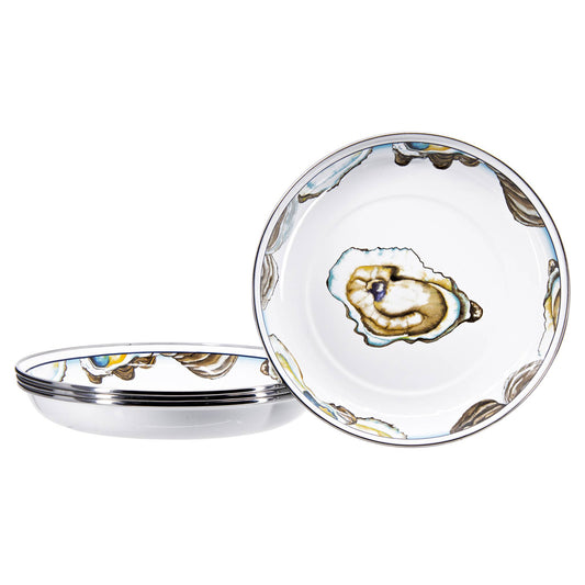 OY04S4 - Oyster Pasta Plates - Set of 4  2