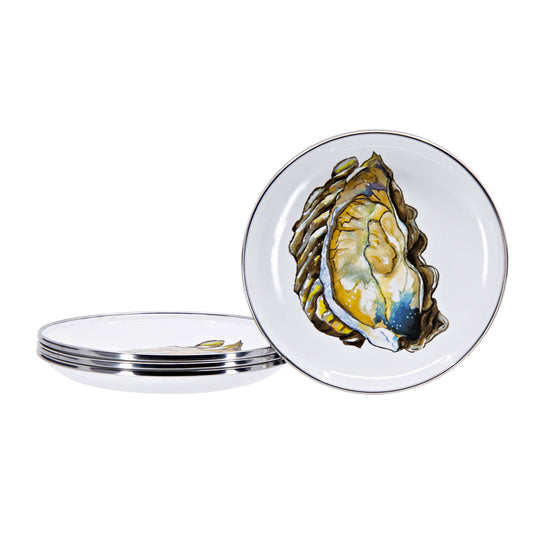OY62S4 - Oyster Appetizer Plates - Set of 4  2