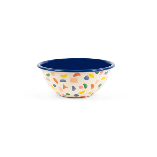PK18CHPS-BLU - Poketo x CCH Chips Small Serving Bowl, Blue Rim - 1