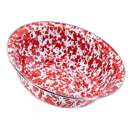 RD03 - Red Swirl Serving Bowl  2