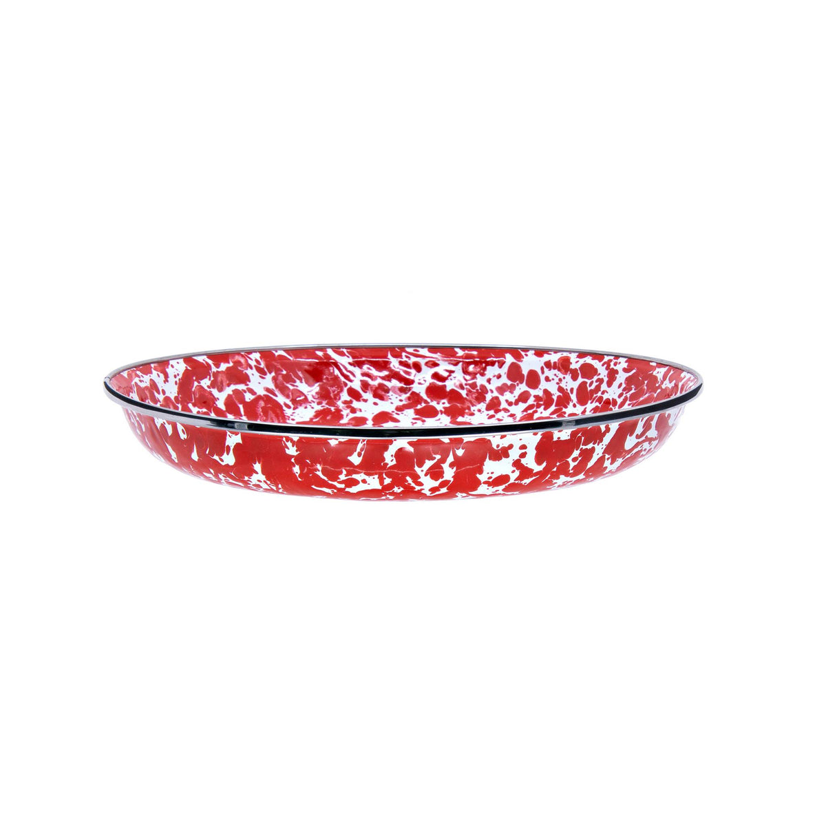 RD04S4 - Red Swirl Pasta Plates - Set of 4  4