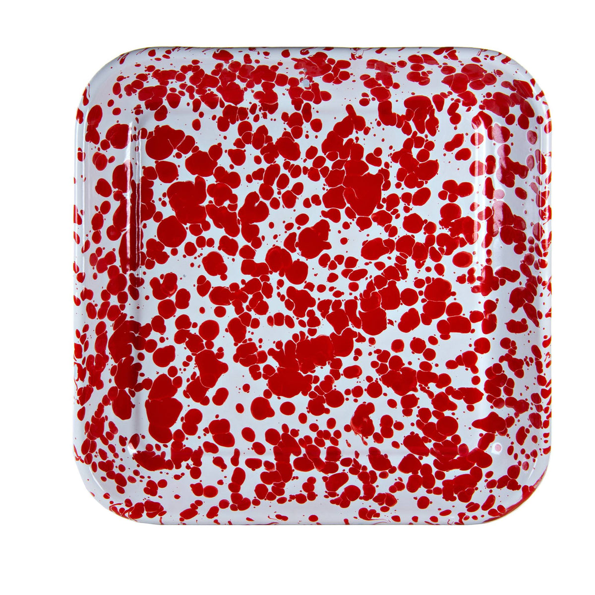 RD09S2 - Red Swirl Square Trays - Set of 2  4