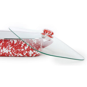 RD15 - Red Swirl Roasting Pan  3