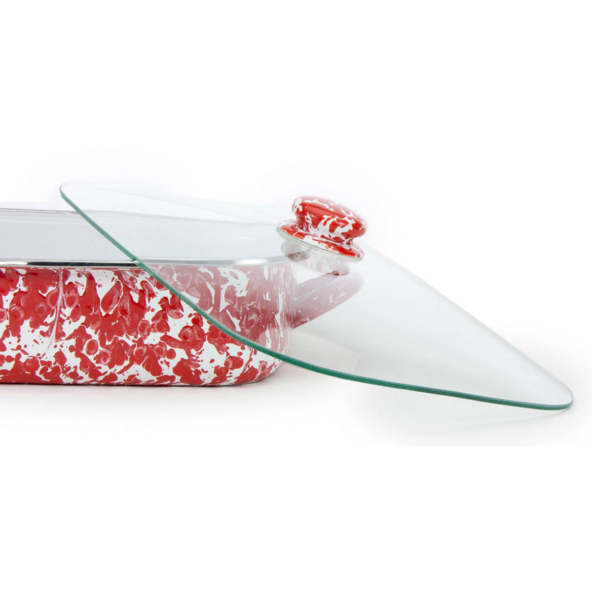 RD15 - Red Swirl Roasting Pan  3