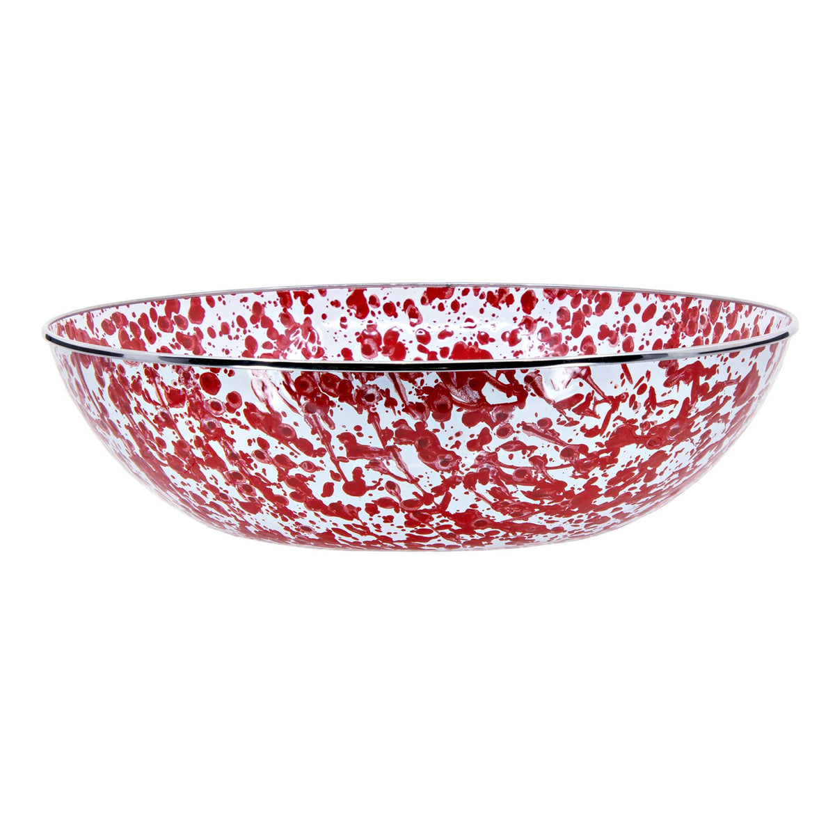 RD18 - Red Swirl Catering Bowl  3