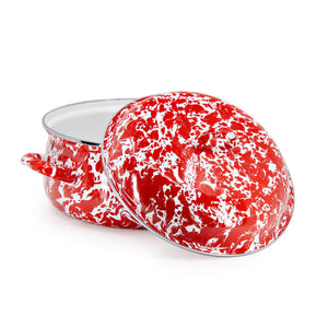 RD31 - Red Swirl Dutch Oven  2
