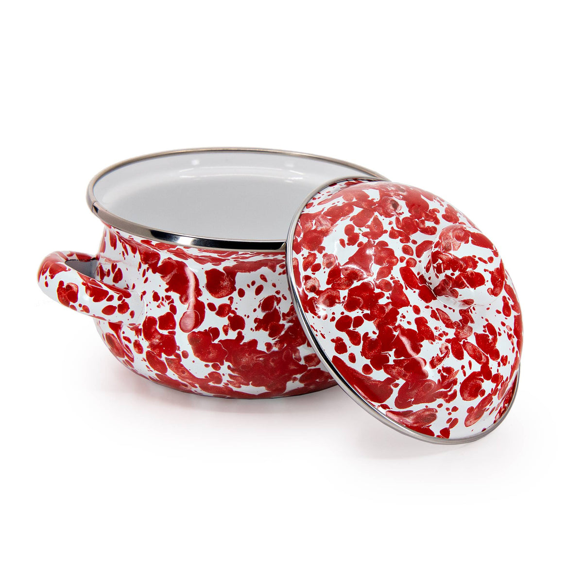 RD32S2 - Red Swirl Petite Tureens - Set of 2  3