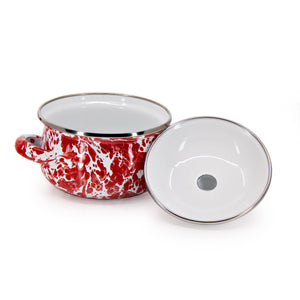RD32S2 - Red Swirl Petite Tureens - Set of 2  4