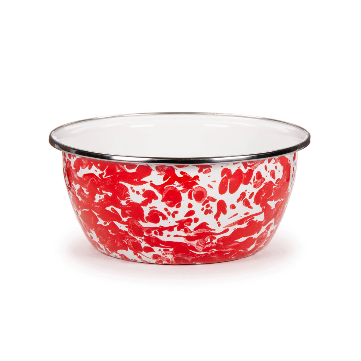 RD61S4 - Red Swirl Salad Bowls - Set of 4  3
