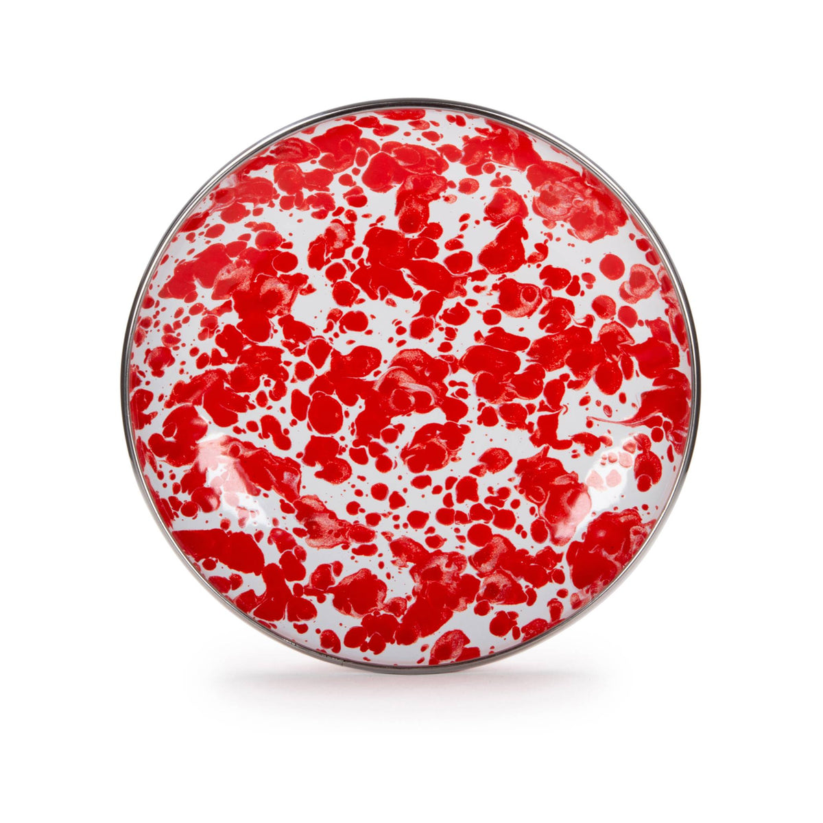 RD62S4 - Red Swirl Appetizer Plates - Set of 4  3