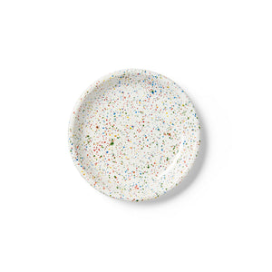 ecomposer-color-white rainbow, RF320WHT-4 - Rainbow Falls Coupe Salad Plates, Set of 4, White Rainbow