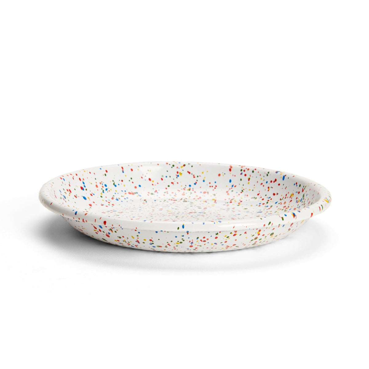 ecomposer-color-white rainbow, RF321WHT-4 - Rainbow Falls Coupe Dinner Plates, Set of 4, White Rainbow
