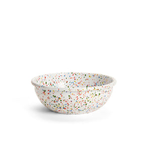 ecomposer-color-white rainbow, RF422WHT-4 - Rainbow Falls 24 oz Cereal Bowls, Set of 4, White Rainbow