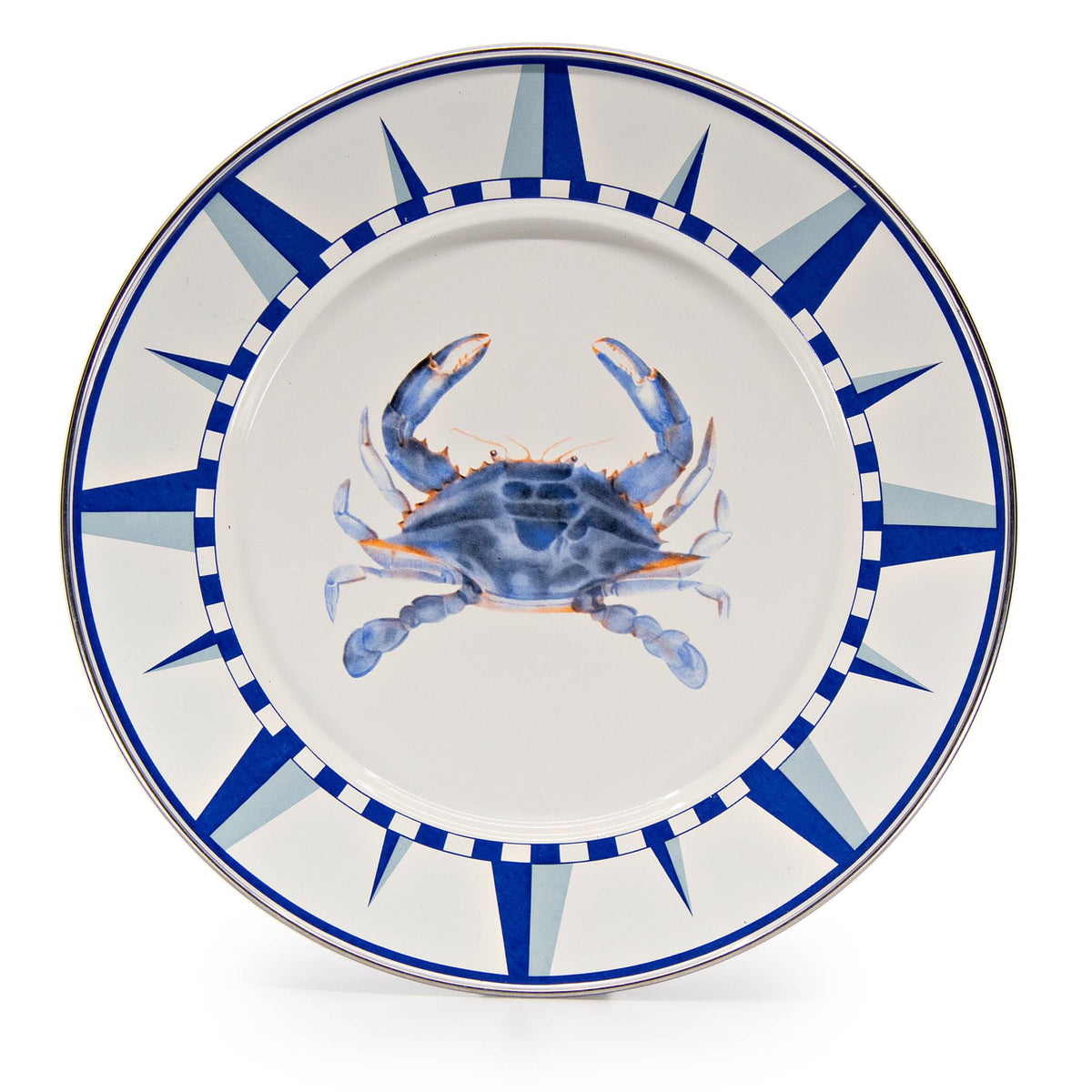 SE07S4 - Blue Crab Dinner Plates - Set of 4  3