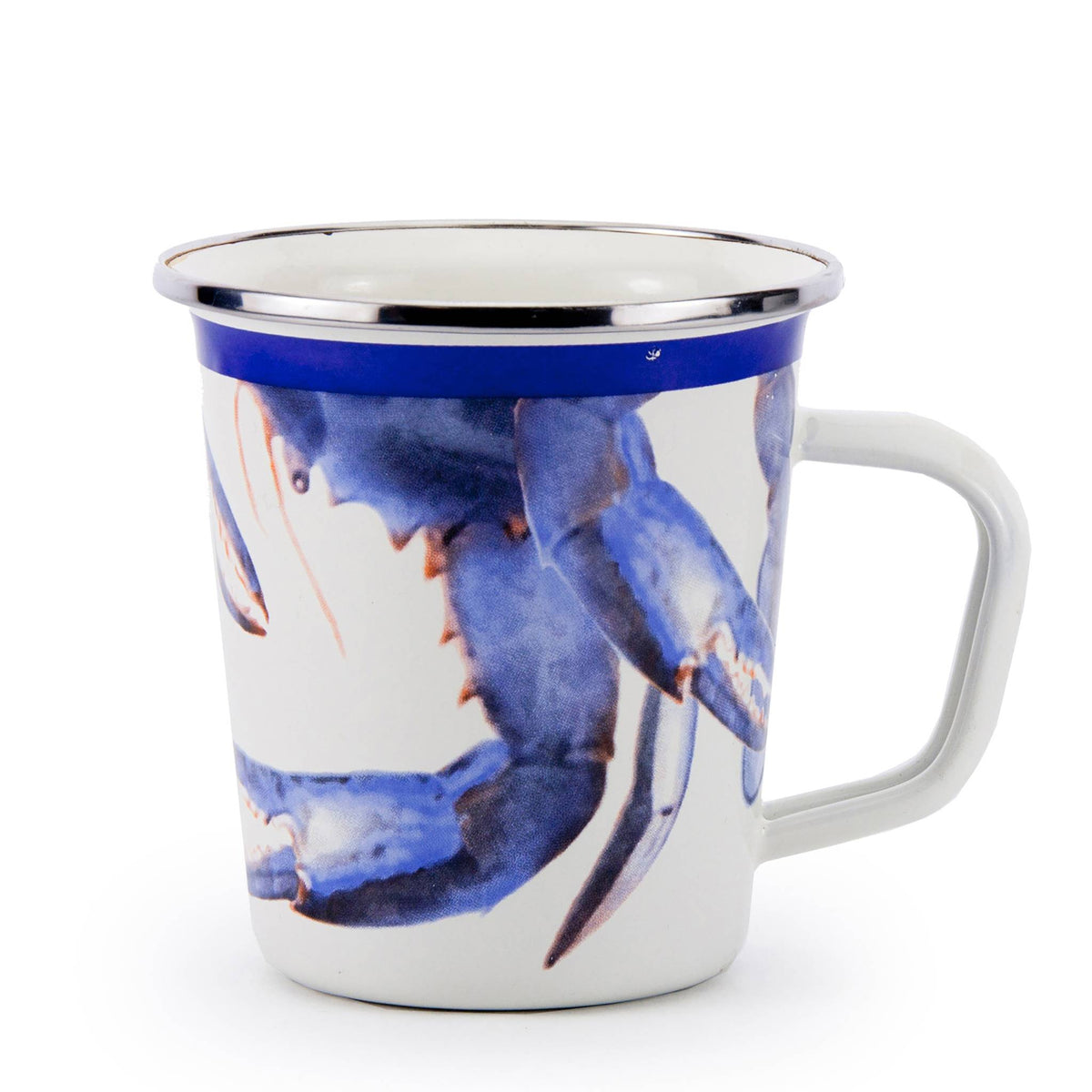 SE66S4 - Blue Crab 16 oz Latte Mugs - Set of 4  3