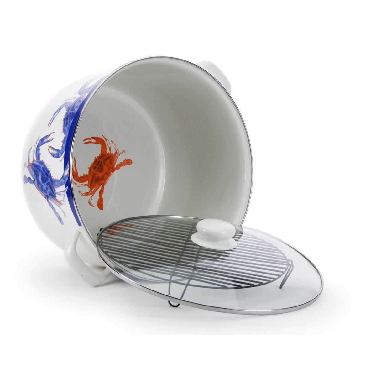 SE75 - Blue Crab 18 qt Stock Pot  3