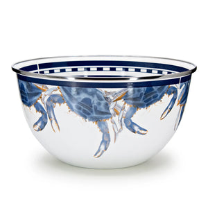 SE89 - Blue Crab Large Salad Bowl  1