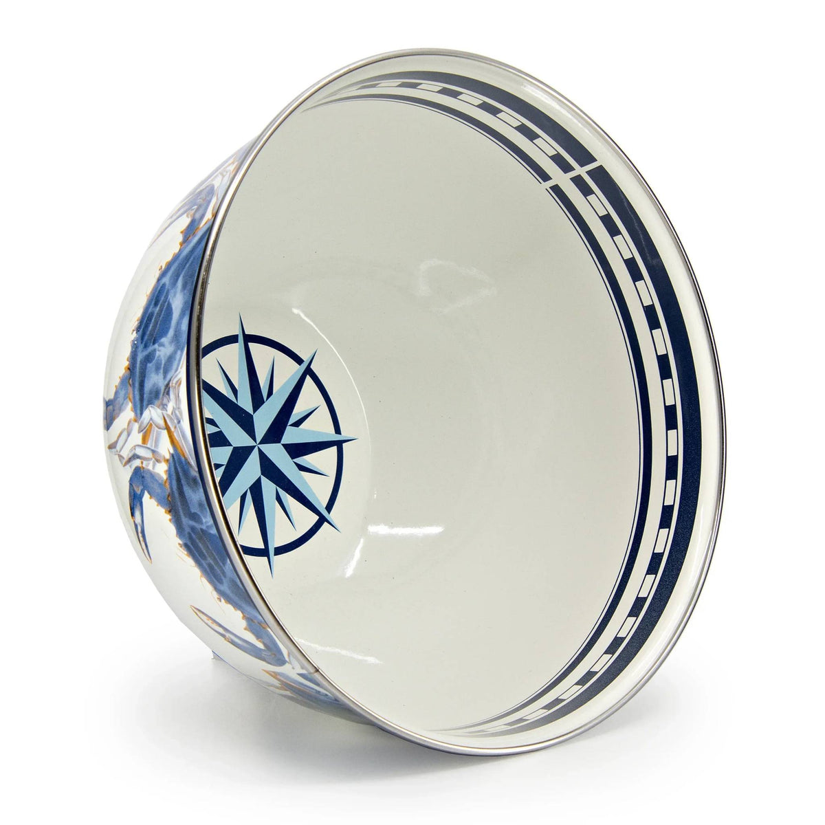 SE89 - Blue Crab Large Salad Bowl  2