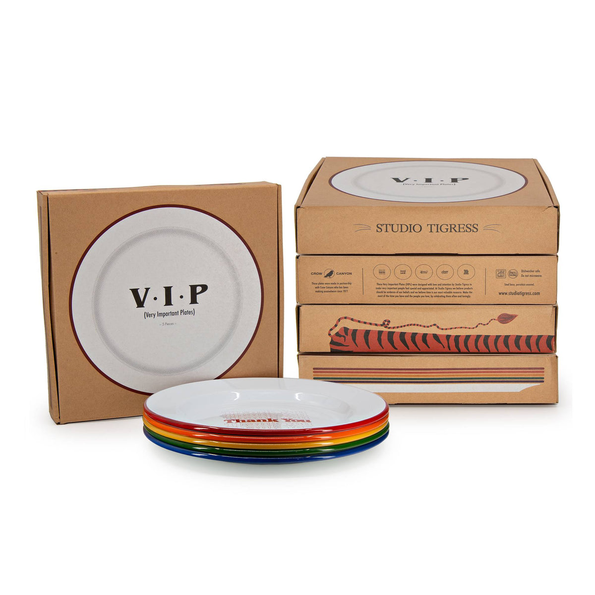 Studio Tigress x CCH VIP Dinner Plates, Set of 5, Assorted