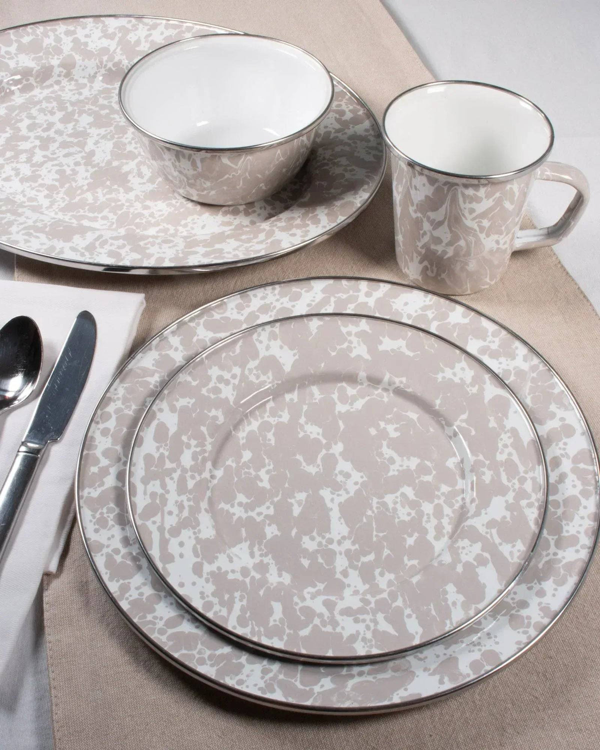 TP18 - Taupe Swirl Catering Bowl  3