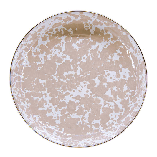 TP04S4 - Taupe Swirl Pasta Plates - Set of 4  3
