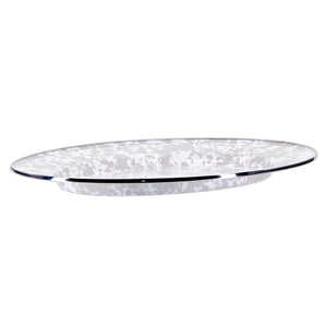 TP06 - Taupe Swirl Oval Platter  2