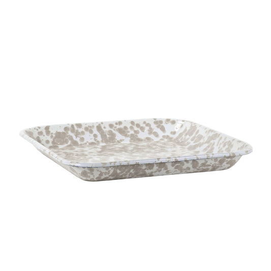 TP09S2 - Taupe Swirl Square Trays - Set of 2  2
