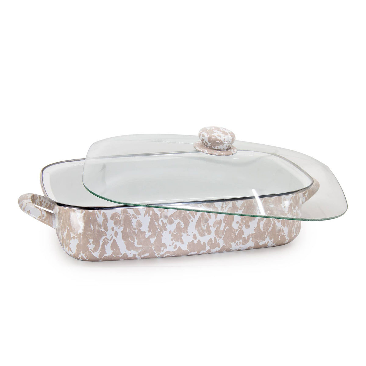TP15 - Taupe Swirl Roasting Pan  3