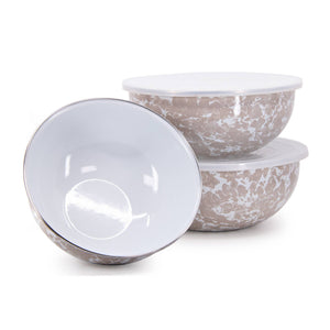 TP54 - Taupe Swirl Mixing Bowls  2