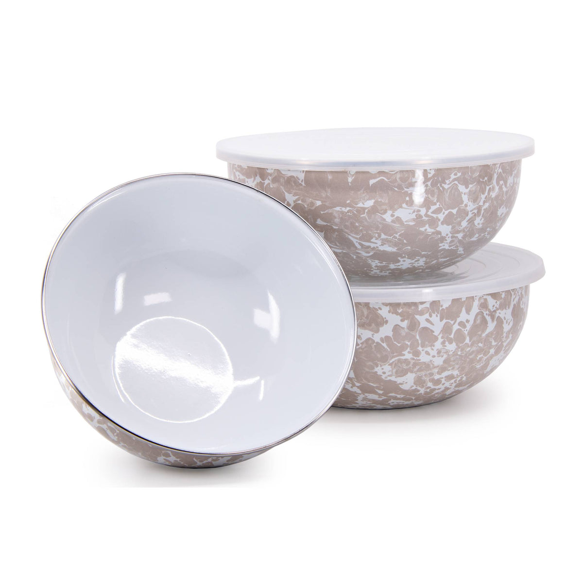 TP54 - Taupe Swirl Mixing Bowls  2