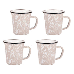 TP66S4 - Taupe Swirl 16 oz Latte Mugs - Set of 4  2