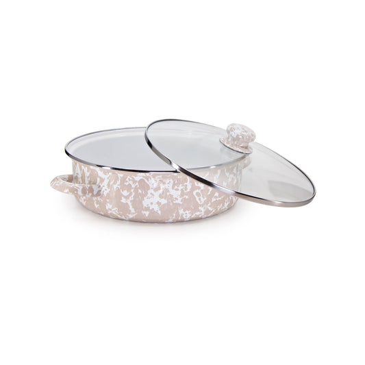TP79 - Taupe Swirl Small Saute Pan  2