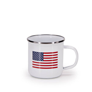 US05S4 - US Flag 12 oz Mugs - Set of 4  2