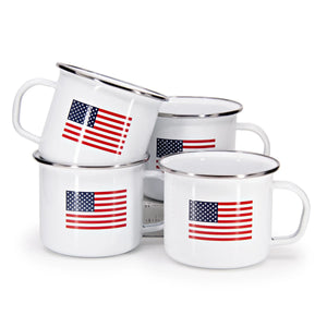 US28S4 - US Flag Grande Mugs - Set of 4  1